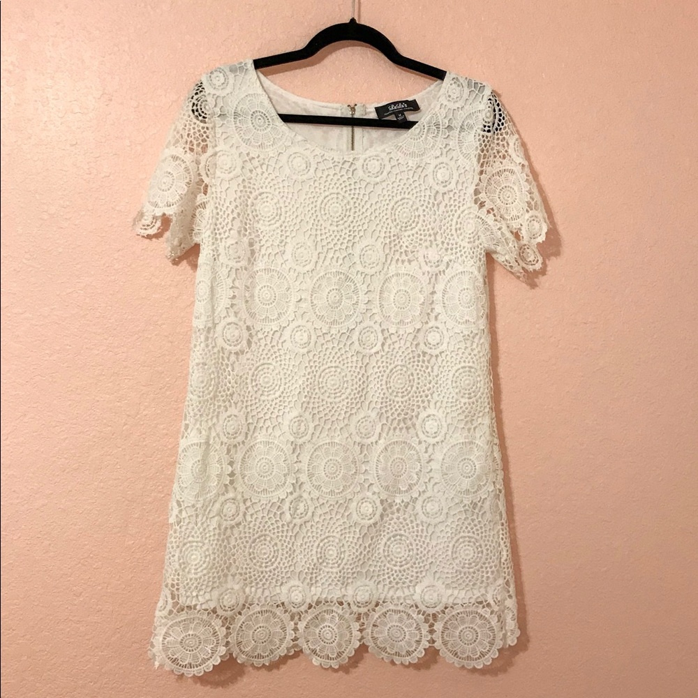 White lace dress
